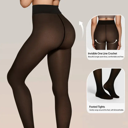 🎄 New Compression Magic Leggings – Fleece-Lined Warmth from XS to 3XL❄️