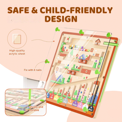 🔥HOT SALE:67% OFF!🧠NESLEMY™ Montessori Magnetic Maze-3 Smart Worlds of Hands