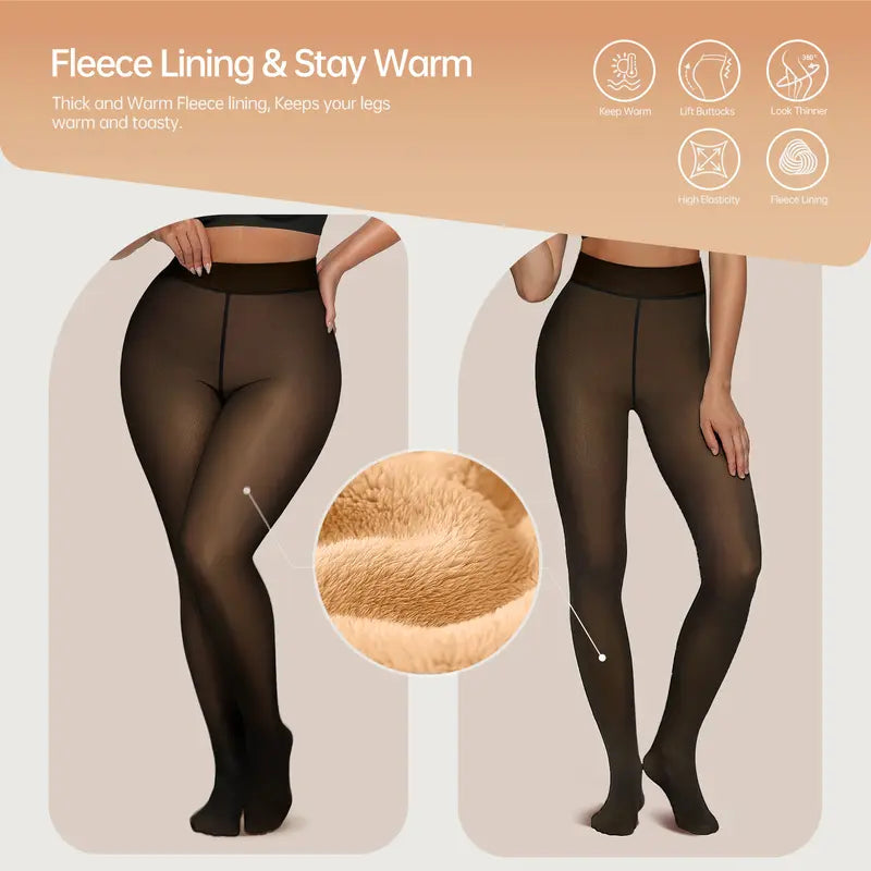 🎄 New Compression Magic Leggings – Fleece-Lined Warmth from XS to 3XL❄️