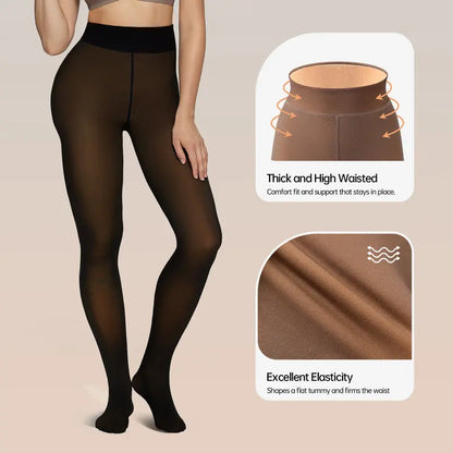 🎄 New Compression Magic Leggings – Fleece-Lined Warmth from XS to 3XL❄️