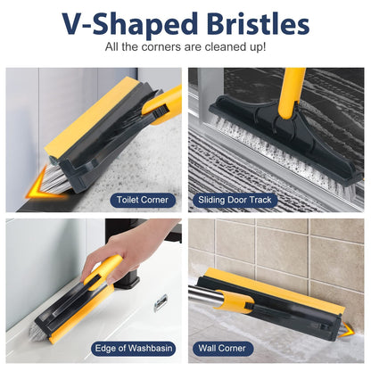 2 In 1 Scrub Cleaning Brush with Soft Scraper