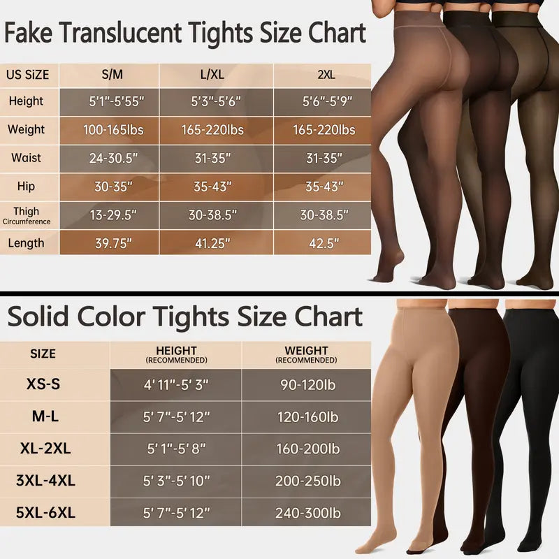 🎄 New Compression Magic Leggings – Fleece-Lined Warmth from XS to 3XL❄️