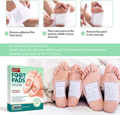 BUY 1 GET 1 FREE (Pack of 10+10=20)  Premium Detox Foot Patches