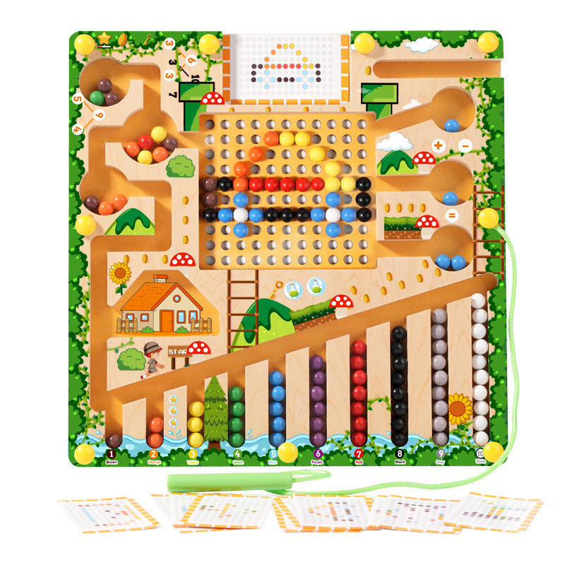 🔥HOT SALE:67% OFF!🧠NESLEMY™ Montessori Magnetic Maze-3 Smart Worlds of Hands