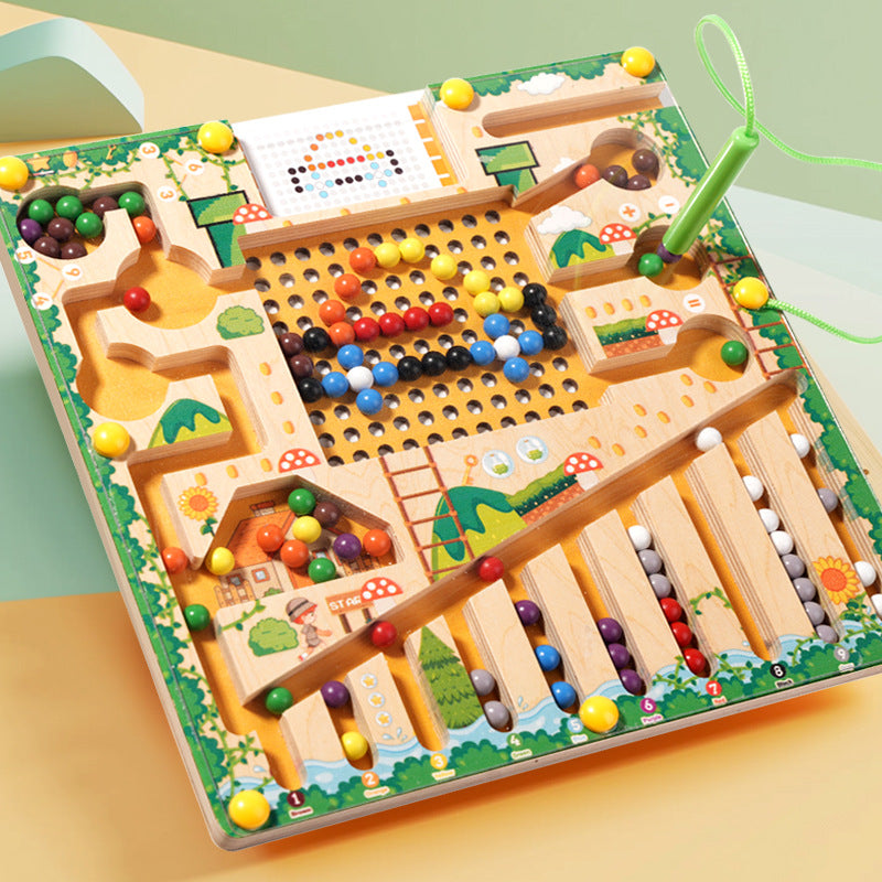 🔥HOT SALE:67% OFF!🧠NESLEMY™ Montessori Magnetic Maze-3 Smart Worlds of Hands