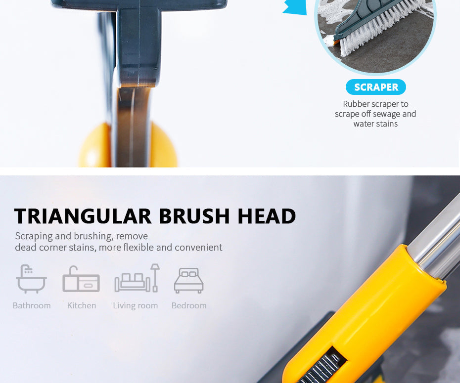 2 In 1 Scrub Cleaning Brush with Soft Scraper