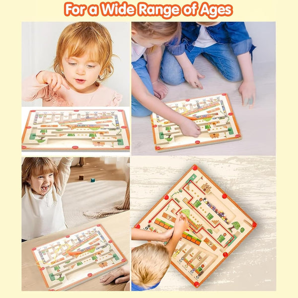 🔥HOT SALE:67% OFF!🧠NESLEMY™ Montessori Magnetic Maze-3 Smart Worlds of Hands