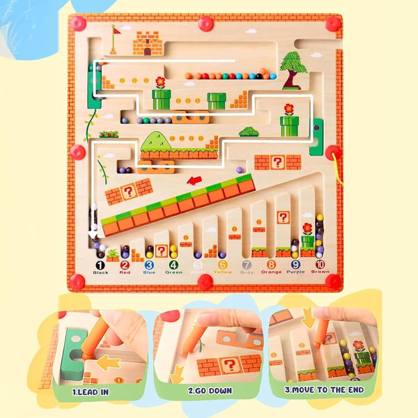 🔥HOT SALE:67% OFF!🧠NESLEMY™ Montessori Magnetic Maze-3 Smart Worlds of Hands