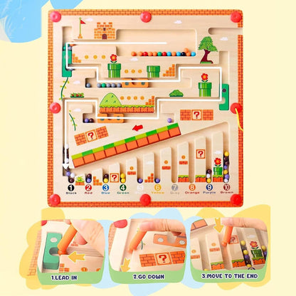 🔥HOT SALE:67% OFF!🧠NESLEMY™ Montessori Magnetic Maze-3 Smart Worlds of Hands
