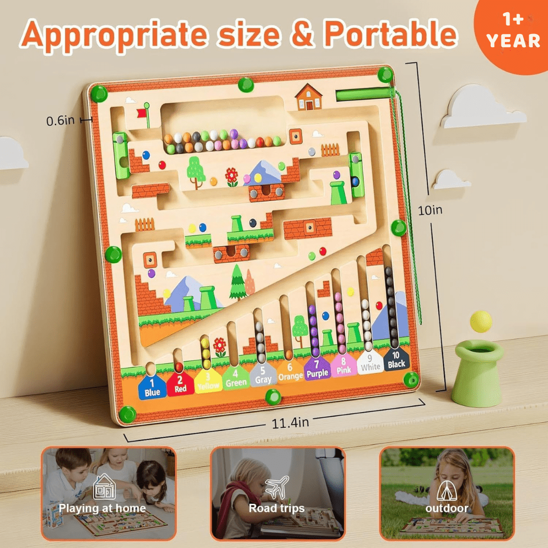 🔥HOT SALE:67% OFF!🧠NESLEMY™ Montessori Magnetic Maze-3 Smart Worlds of Hands