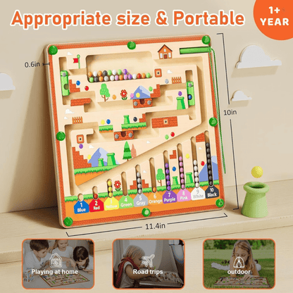 🔥HOT SALE:67% OFF!🧠NESLEMY™ Montessori Magnetic Maze-3 Smart Worlds of Hands