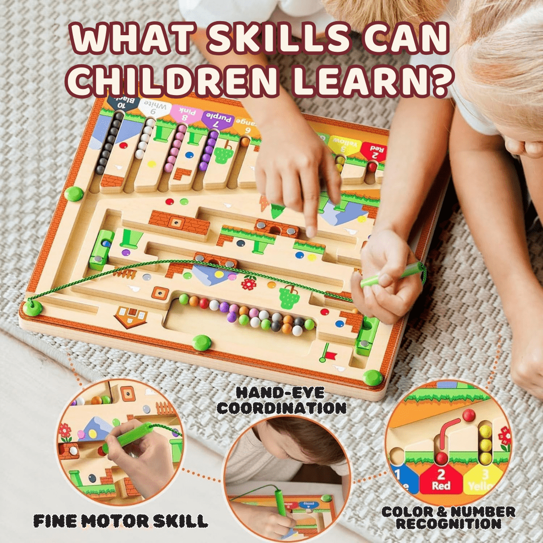 🔥HOT SALE:67% OFF!🧠NESLEMY™ Montessori Magnetic Maze-3 Smart Worlds of Hands