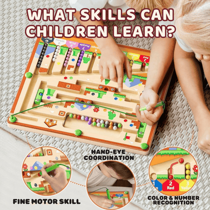 🔥HOT SALE:67% OFF!🧠NESLEMY™ Montessori Magnetic Maze-3 Smart Worlds of Hands