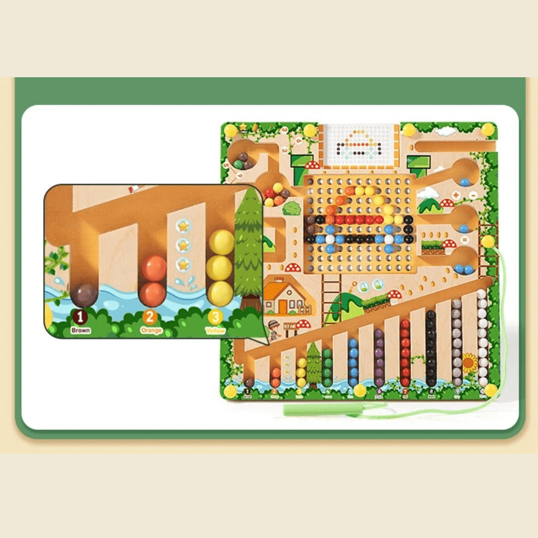 🔥HOT SALE:67% OFF!🧠NESLEMY™ Montessori Magnetic Maze-3 Smart Worlds of Hands